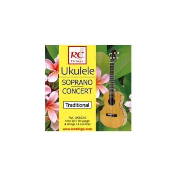 Jogo Cordas RC Strings Ukulele Soprano/Concerto