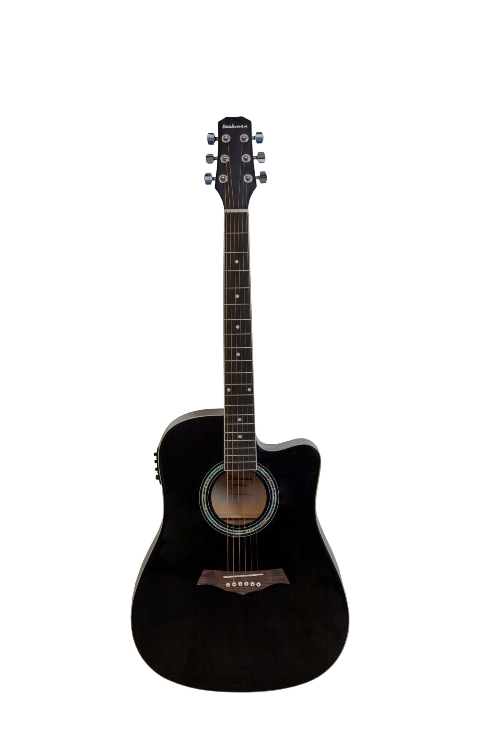 Beckman Guitarra Eletroacústica Dreadnought Cutaway Black