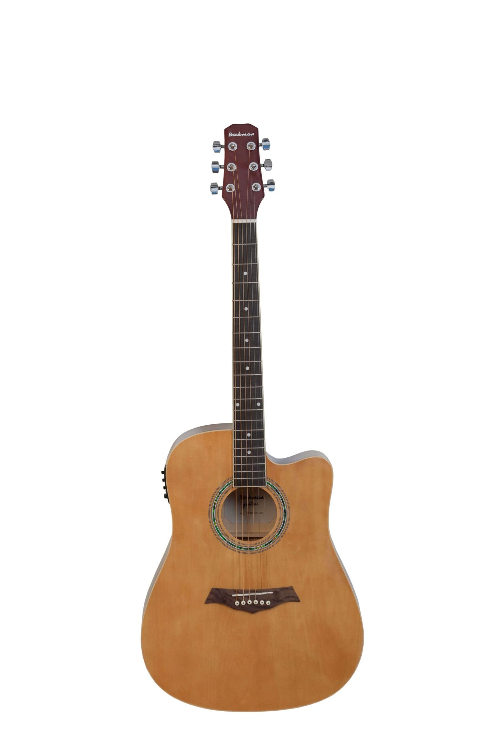 Beckman Guitarra Eletroacústica Dreadnought Cutaway Natural