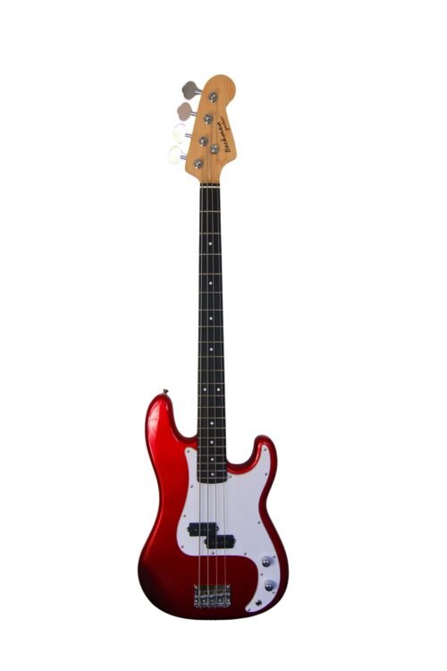 Beckman Guitarra Baixo Metallic Red