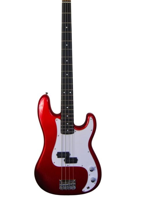 Beckman Guitarra Baixo Metallic Red