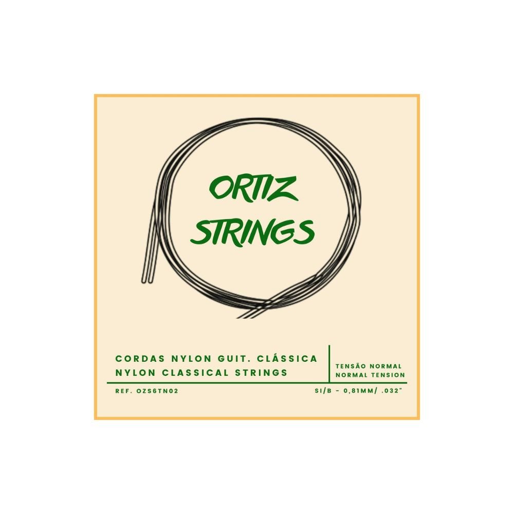 Cordas Clássica Ortiz Strings Ind. SI/B 0.81mm 0.32