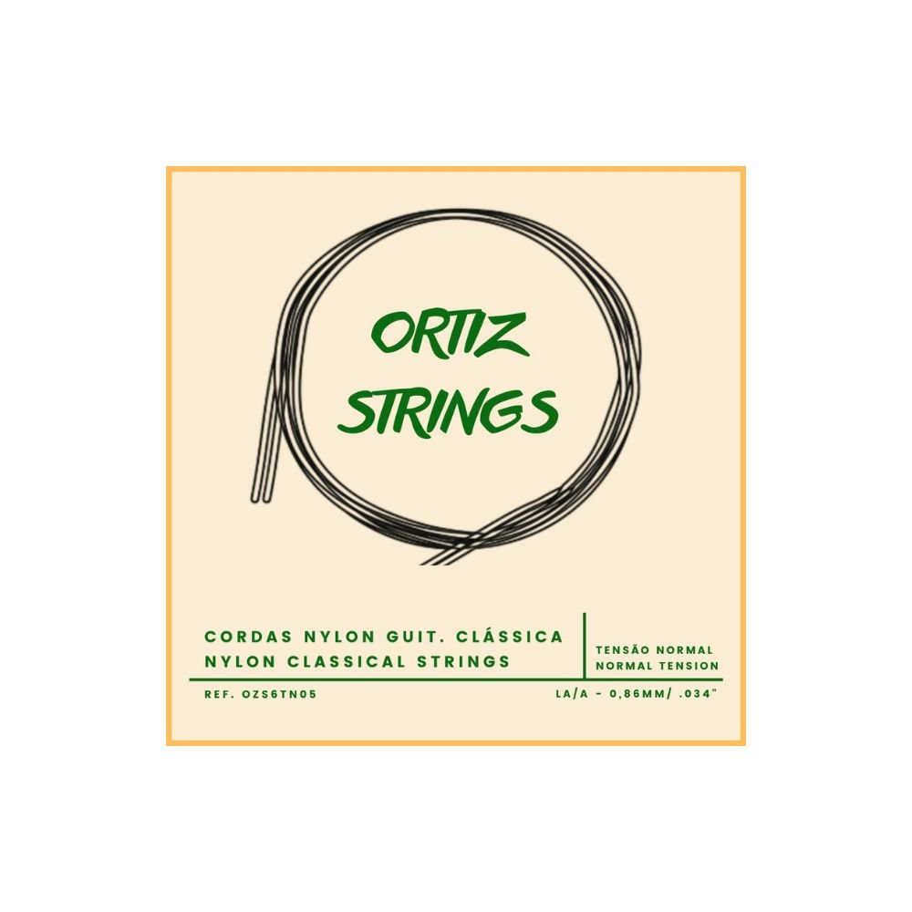 Cordas Clássica Ortiz Strings Ind. LA/A 0,86mm 0.34