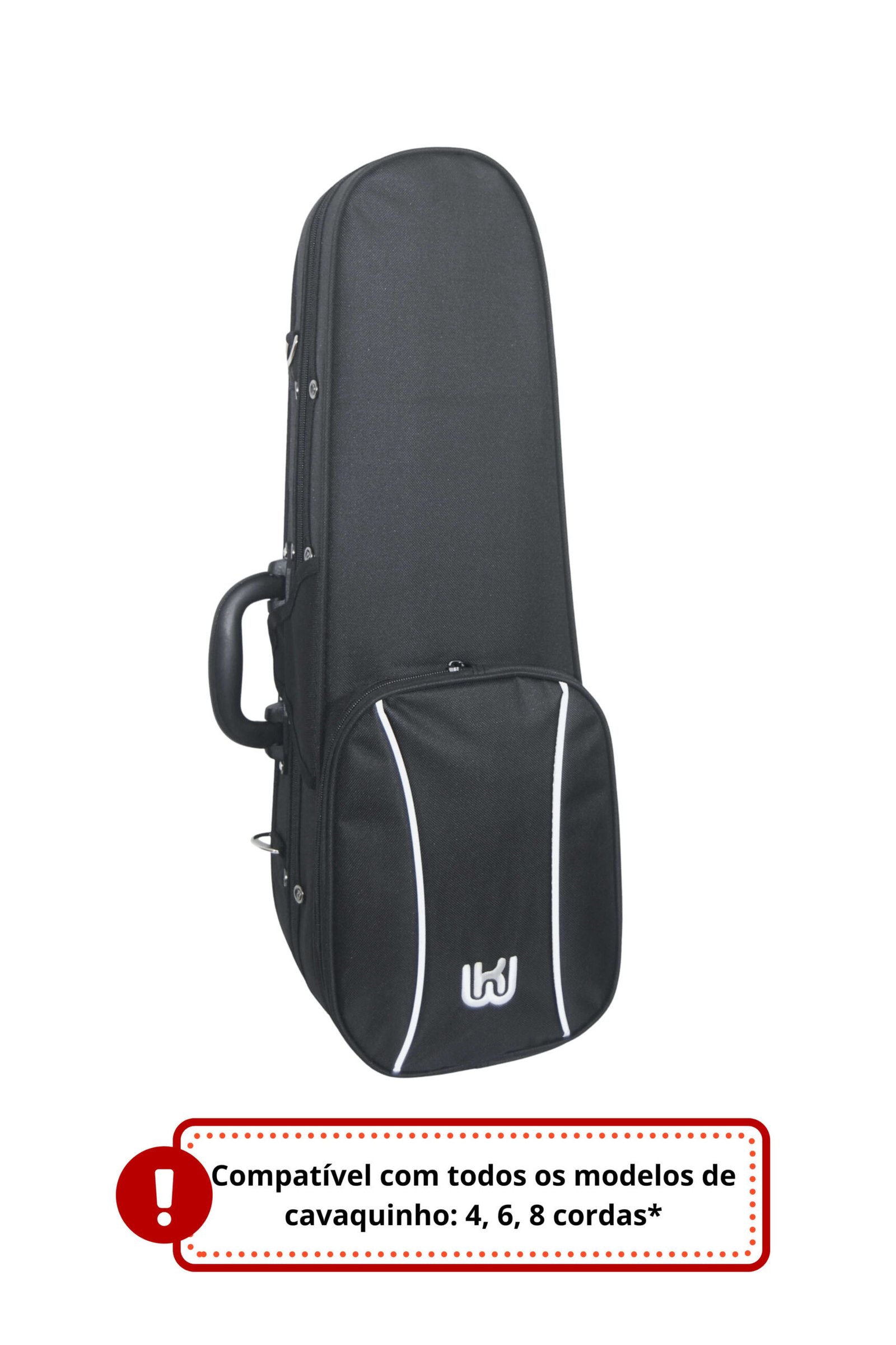 Estojo Cavaquinho/Ukulele Pro Semi Rígido WK_Cases